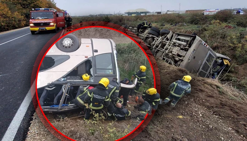 prevrnuo se autobus pun radnika