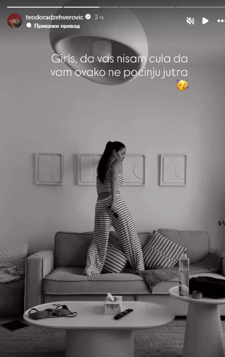 FOTO: TEODORADZEHVEROVIC/INSTAGRAM/SCREENSHOT