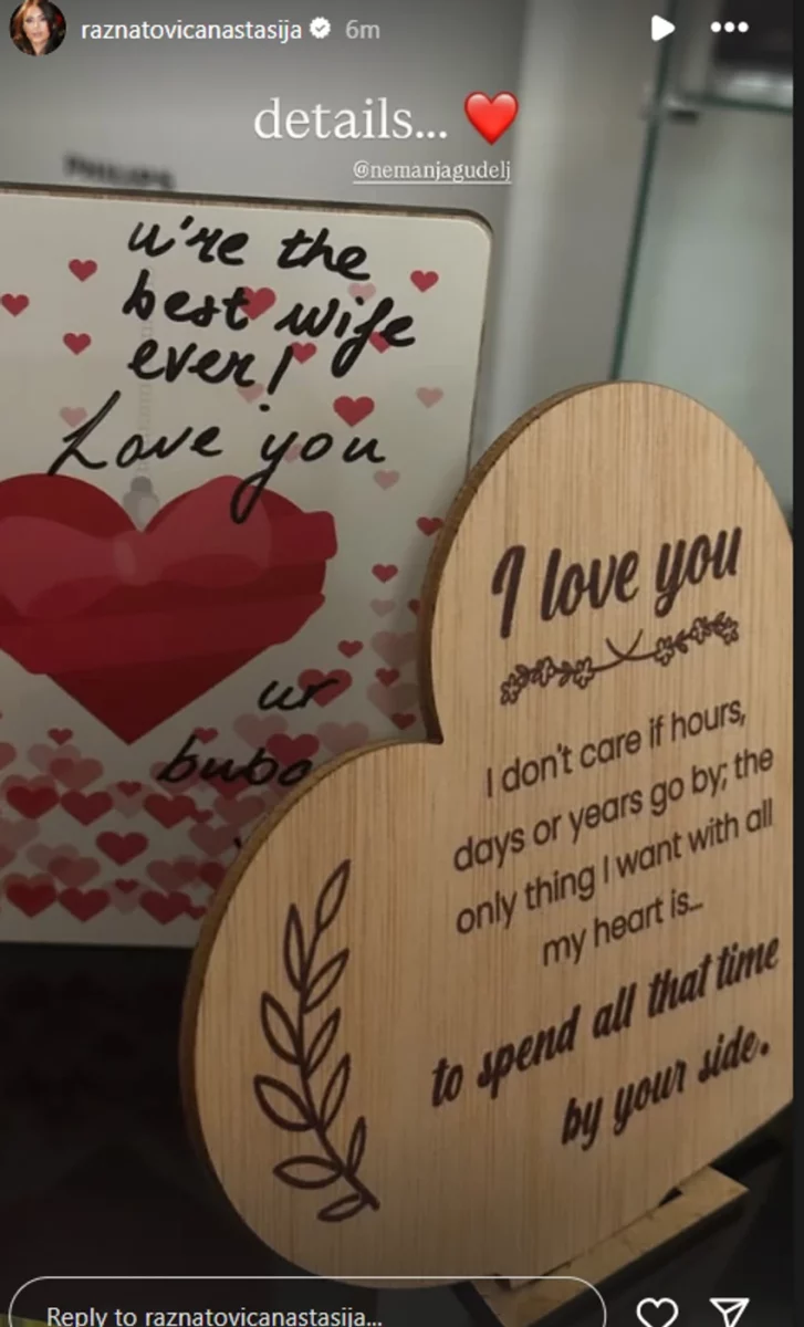 gudelj kupio poklon anastasiji