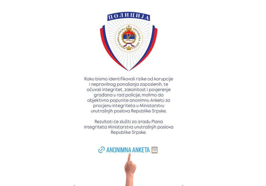 anonimna anketa o korupciji MUP-a RS 