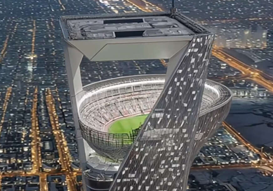 izmišljeni stadion na neboderu