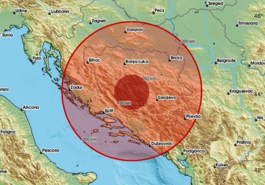 „DOBRO ZATRESLO“ Novo podrhtavanje tla u BiH, epicentar u blizini Bugojna