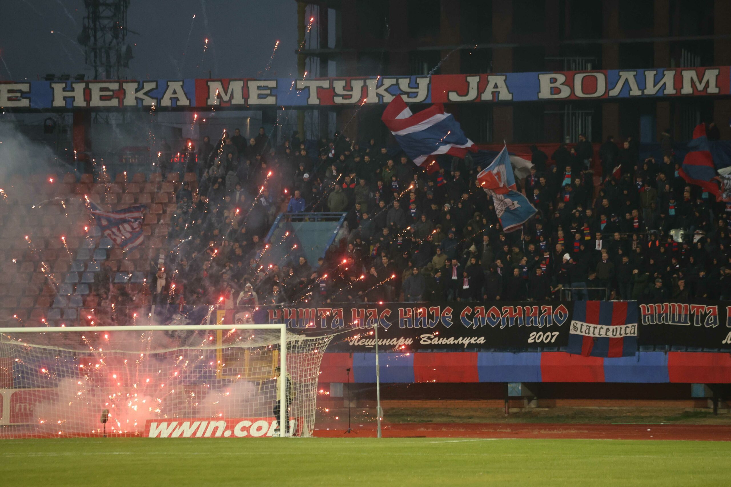 navijači Borca na meču sa Željezničarom