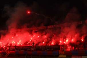 navijači Borca na meču sa Željezničarom