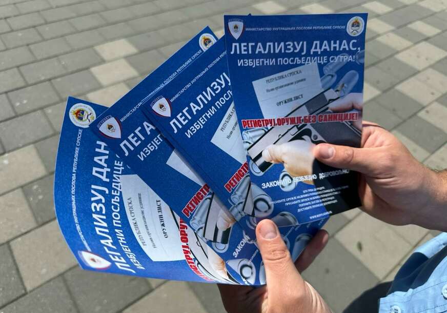 MUP RS NAPOMINJE Građani do kraja godine mogu legalizovati oružje bez sankcija