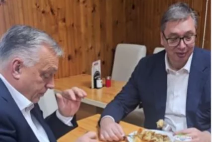 (VIDEO) UŽIVALI U BUREKU Vučić i Orban na "radnom ručku" u Subotici
