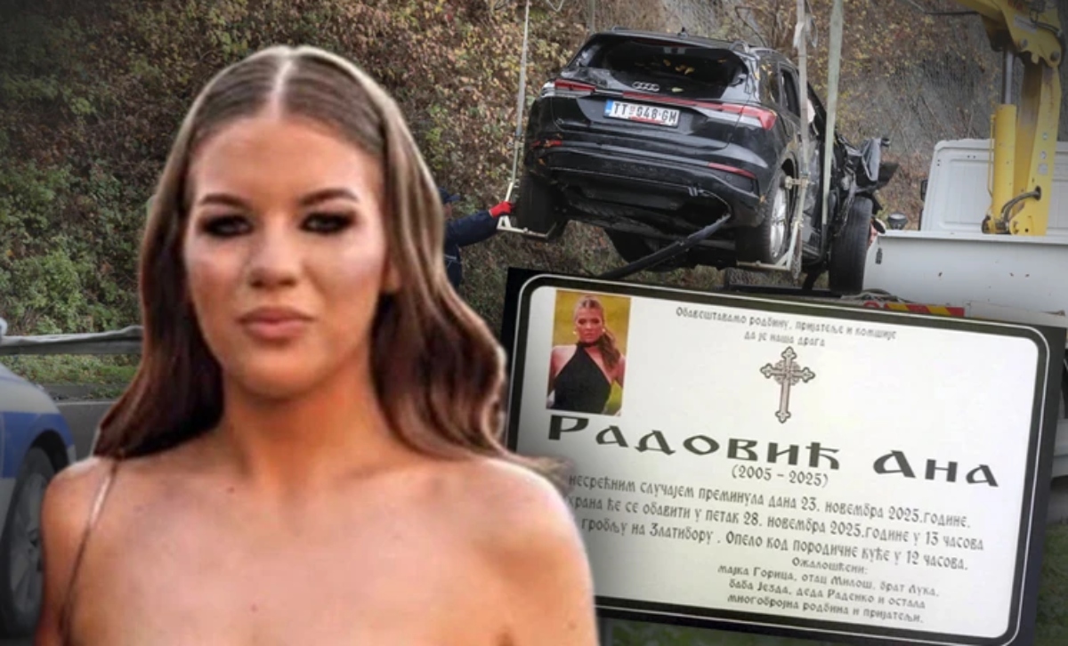 Ana Radović preminula u teškoj nesreći