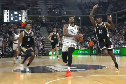 detalj s akošarkaškog meča Asvel - Partizan