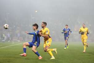 detalj iz meča BiH - Rumunija