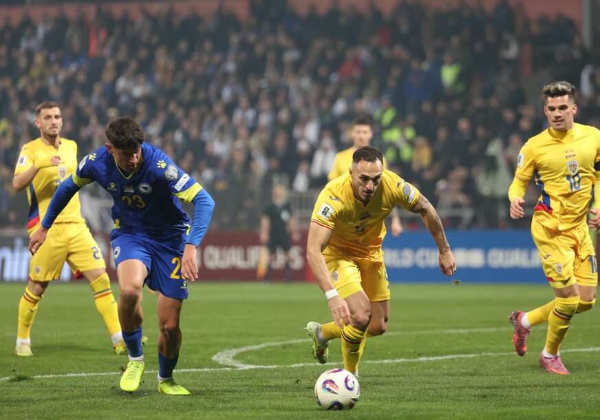 detalj iz meča BiH - Rumunija
