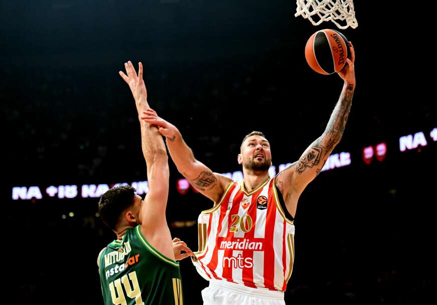 detalj sa košarkaške utakmice Crvena zvezda - Panatinaikos