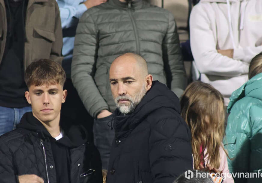 Igor Tudor na tribinama stadiona u Širokom Brijegu