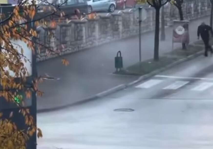 (FOTO) Građani uznemireni: Meci tokom razmjene vatre između policije i pljačkaša u Kalesiji završili i u zidu škole i zgrade opštine