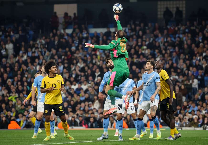 detalj sa utakmice Mančester Siti - Borusija Dortmund