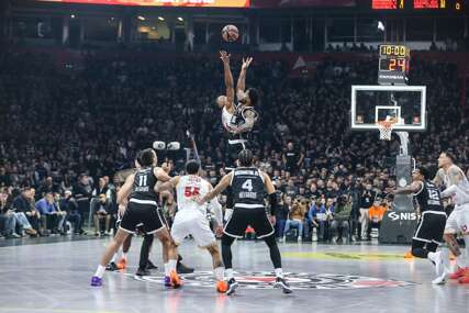 detalj sa košarkaškog meča Partizan - Monako