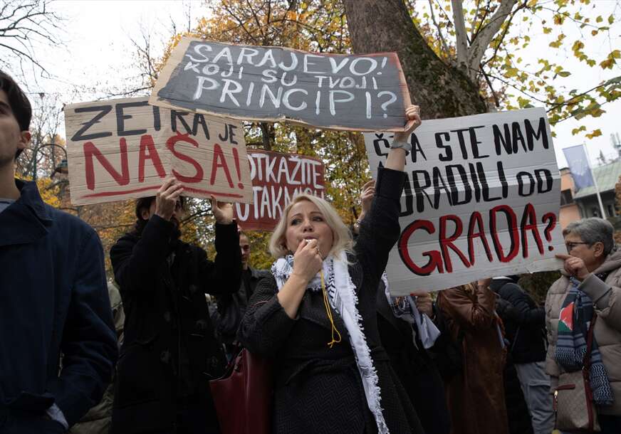 protest u Sarajevu zbog utakmice Hapoela