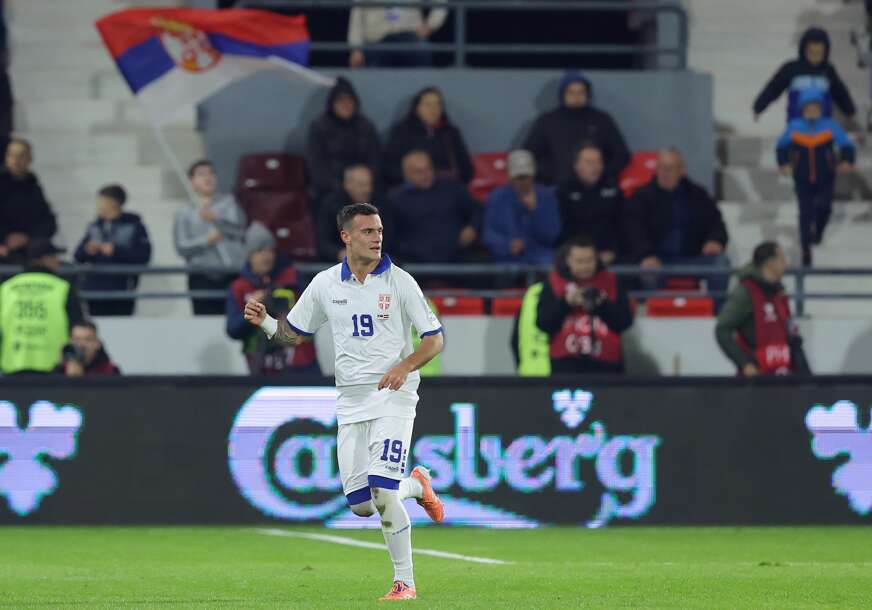 Aleksandar Stanković u meču s Letonijom