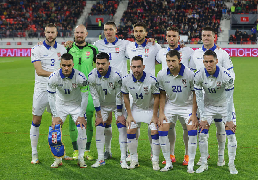 početni sastav Srbije u meču s Letonijom