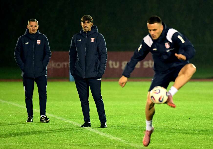 trening fudbalera Srbije