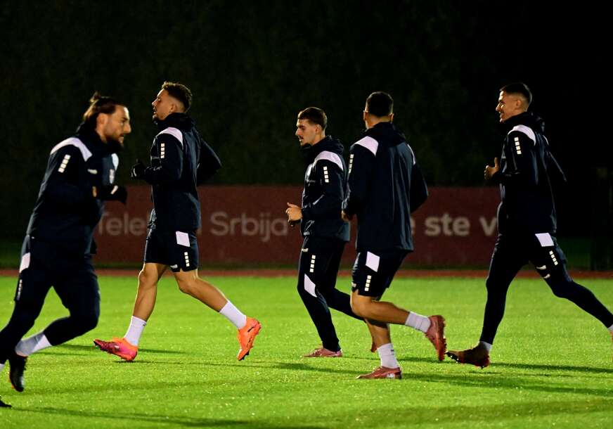 trening fudbalera Srbije