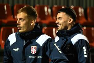 trening fudbalera Srbije