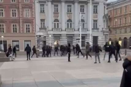 Tuča u Zagrebu