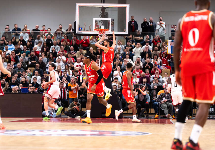 detalj sa košarkaškog meča Viena - Crvena zvezda