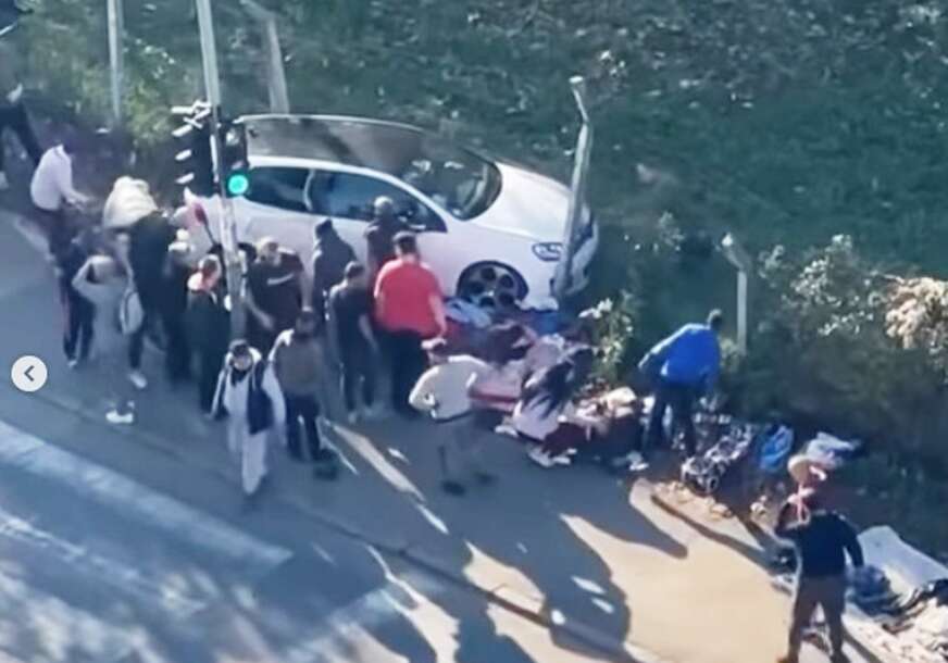 (VIDEO) UŽAS U BEOGRADU Čovjek automobilom uletio u grupu ljudi, 2 OSOBE POVRIJEĐENE