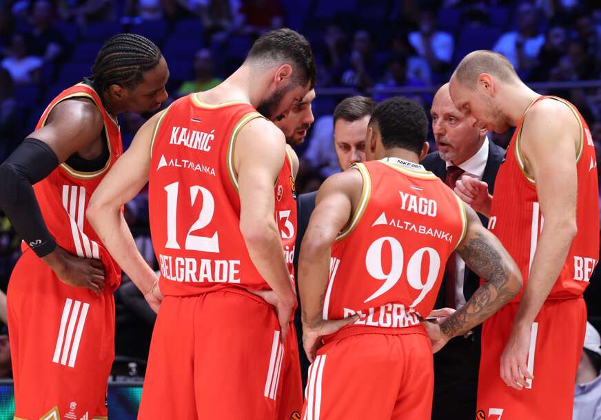 košarkaši Crvene zvezde na tajm autu