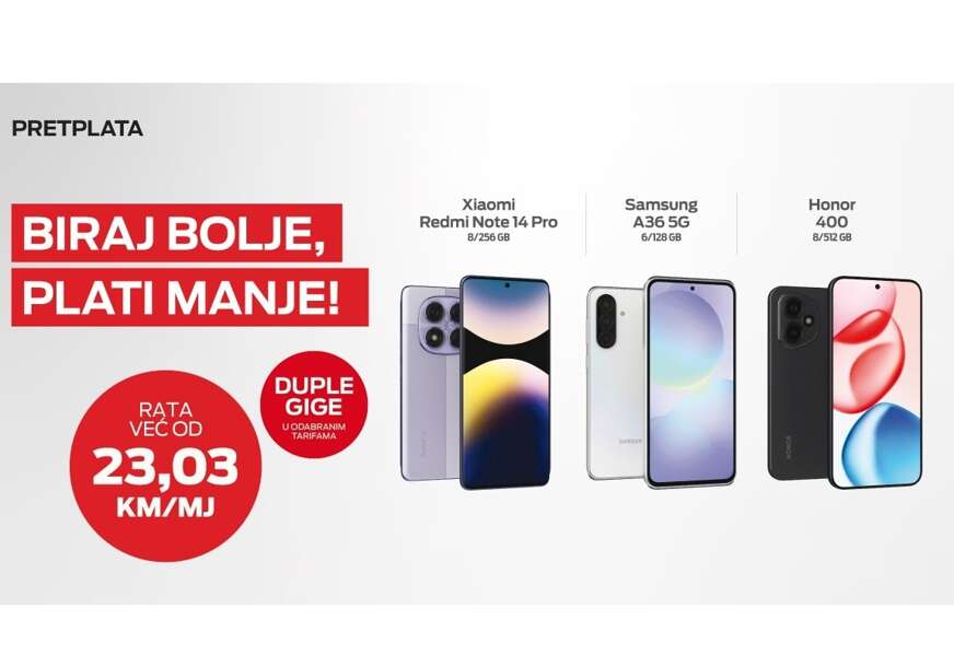 Novi telefoni čekaju vas u posebnoj m:tel ponudi!