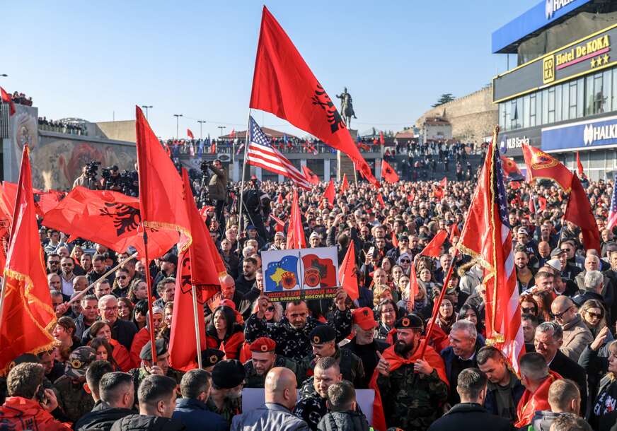 Optuženi za ratne zločine: U Skoplju održan protest liderima tzv. OVK