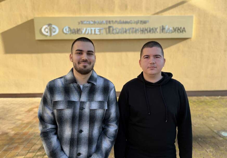 Aleksa Dabić i Marko Đureinović Studenti FPN, anketa