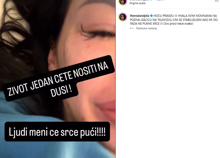 FOTO: THEREALANGELA /INSTAGRAM/SCREENSHOT