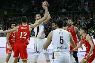 detalj sa košarkaške utakmice Bosna - Crvena zvezda