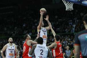 detalj sa košarkaške utakmice Bosna - Crvena zvezda