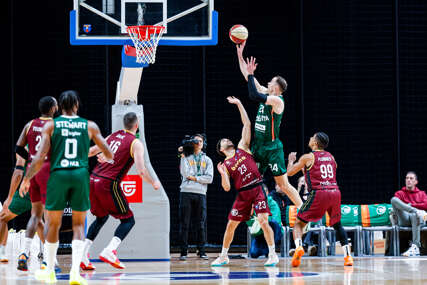 detalj sa košarkaške utakmice Cedevita Olimpija - Bosna