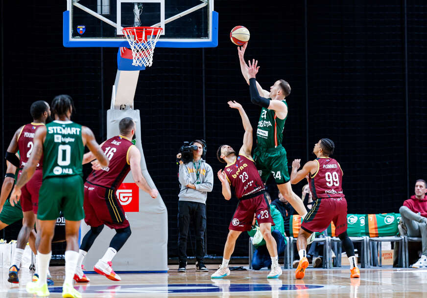 detalj sa košarkaške utakmice Cedevita Olimpija - Bosna