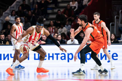 detalj sa košarkaške utakmice Crvena zvezda - Cedevita Olimpija