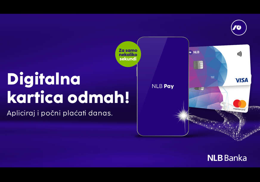 Lansiran „Digital first“ – NLB digitalna kartica klijentima dostupna odmah