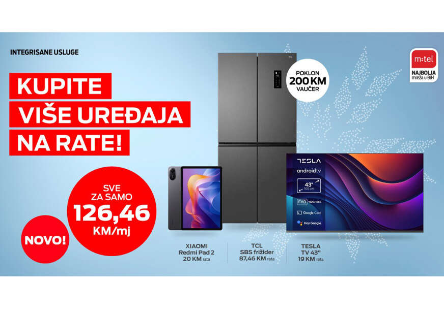 Nova pogodnost za korisnike m:tel Paketa usluga: Kupite više uređaja na rate