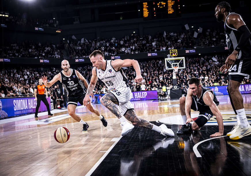 detalj sa košarkaške utakmice Kluž - Partizan
