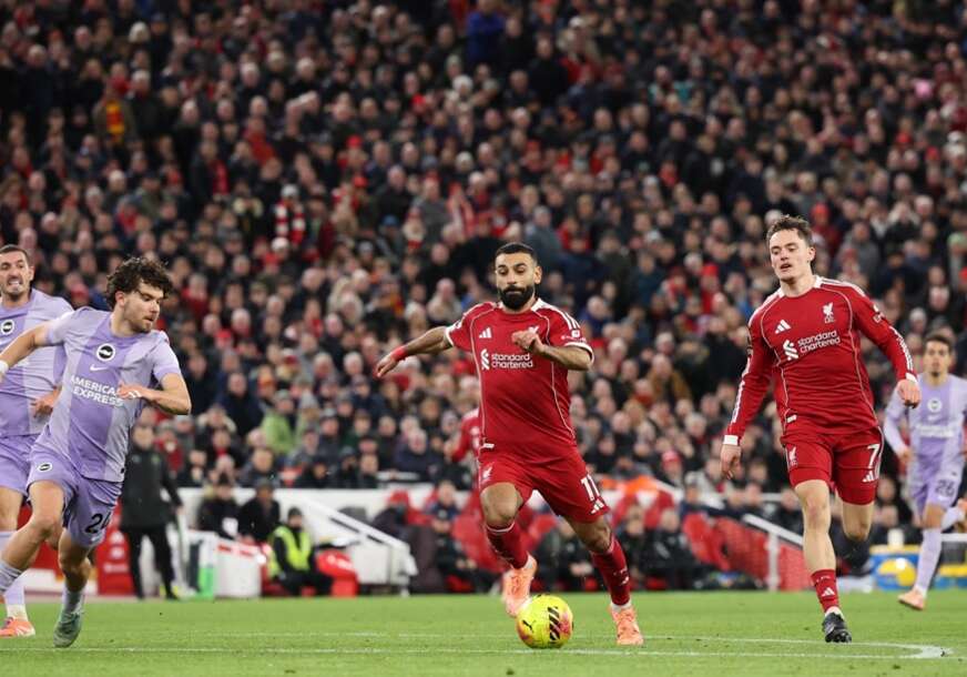Mohamed Salah u meču s Brajtonom