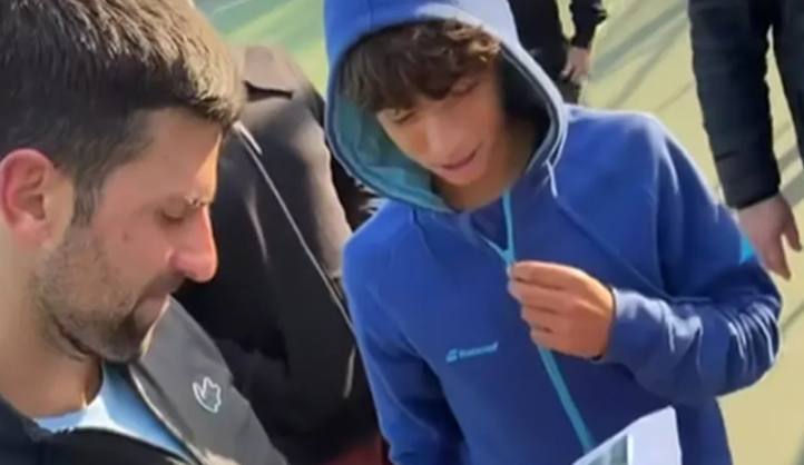 "Sjeti se ovog treninga kada budeš osvojio svoj prvi Grend slem" Novak Đoković otkrio buduću zvijezdu tenisa