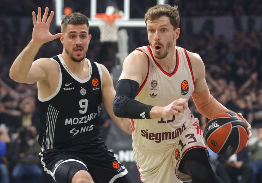 detalj sa košarkaške utakmice Partizan - Bajern
