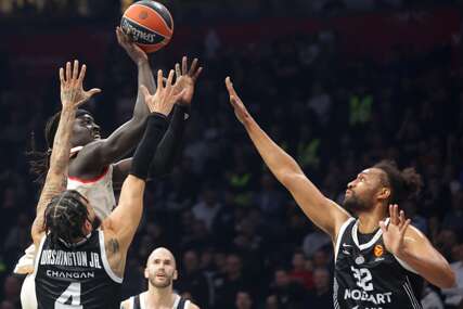 detalj sa košarkaške utakmice Partizan - Bajern