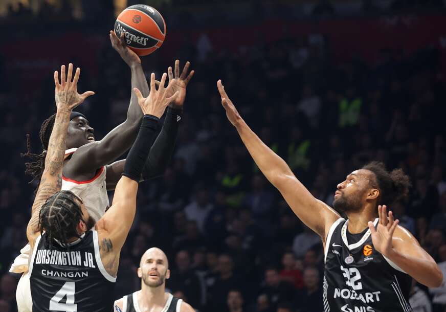 detalj sa košarkaške utakmice Partizan - Bajern