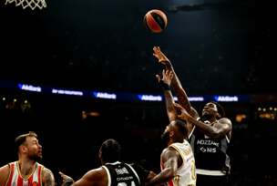 detalj sa košarkaške utakmice Partizan - Crvena zvezda