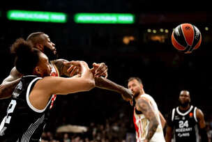 detalj sa košarkaške utakmice Partizan - Crvena zvezda