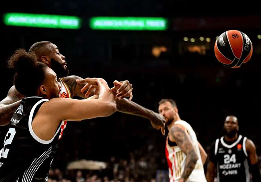 detalj sa košarkaške utakmice Partizan - Crvena zvezda