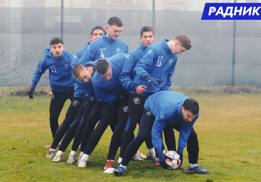 trening fudbalera Radnika iz Bijeljine